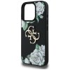 87984 4 guess hardcase 4g grained roses big logo ochranny kryt pre iphone 16 pro cierny