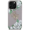 87990 2 guess hardcase 4g grained roses big logo ochranny kryt pre iphone 16 pro fialovy