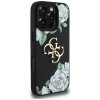 87996 1 guess hardcase 4g grained roses big logo ochranny kryt pre iphone 16 pro max cierny
