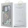 88005 6 guess hardcase 4g grained roses big logo ochranny kryt pre iphone 16 pro max fialovy