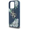88002 4 guess hardcase 4g grained roses big logo ochranny kryt pre iphone 16 pro max modry