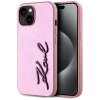 88101 karl lagerfeld hardcase leather ochranny kryt pre iphone 15 ruzovy pink metal signature