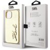 88116 6 karl lagerfeld hardcase leather ochranny kryt pre iphone 15 zlaty gold metal signature