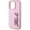 88107 5 karl lagerfeld hardcase leather ochranny kryt pre iphone 15 pro max ruzovy pink metal signature