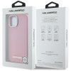 88098 6 karl lagerfeld leather magsafe kozeny kryt s magsafe pre iphone 15 ruzovy pink fw metal plate