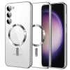 88200 techsuit luxury crystal magsafe kryt pre samsung galaxy s23 strieborny