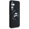 89139 5 karl lagerfeld silicone double heads silikonovy kryt pre samsung galaxy s25 plus cierny