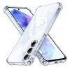 89568 2 techsuit shockproof clear silicone magsafe priehladne silikonove ochranne puzdro pre samsung galaxy a55 5g priehladne