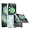 89526 2 techsuit shockproof clear silicone magsafe priehladne silikonove ochranne puzdro pre samsung galaxy z flip5 priehladne