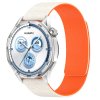 89430 2 techsuit watchband 20 mm w074 remienok pre samsung galaxy watch 4 5 active 2 huawei watch gt 3 42 mm gt 3 pro 43 mm bezovo oranzovy
