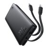 89766 2 baseus airpow air lite powerbanka usb usb c dvojity kabel usb c a lightning 22 5 w 10000 mah cierna