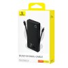 89766 6 baseus airpow air lite powerbanka usb usb c dvojity kabel usb c a lightning 22 5 w 10000 mah cierna