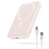 89793 baseus mini air powerbanka usb c magsafe nabijanie 20 w 10000 mah kabel usb c 30 cm ruzova