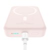 89793 2 baseus mini air powerbanka usb c magsafe nabijanie 20 w 10000 mah kabel usb c 30 cm ruzova