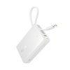 89898 1 baseus picogo powerbanka usb c usb rychlonabijanie 45 w 10000 mah integrovany kabel usb c biela