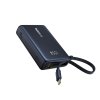 89895 2 baseus picogo powerbanka usb c usb rychlonabijanie 45 w 10000 mah integrovany kabel usb c cierna