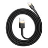 91041 1 baseus datovy kabel cafule usb na lightning 2 4 a 480 mbps 1 m cierno zlaty