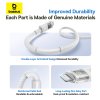 91257 5 baseus datovy kabel display 2 type c na lightning rychle nabijanie digitalny displej 20 w 2 m biely moon white