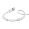 91230 3 baseus datovy kabel display 2 type c na type c rychle nabijanie digitalny displej 100 w 1 m biely moon white