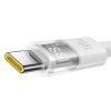 91230 2 baseus datovy kabel display 2 type c na type c rychle nabijanie digitalny displej 100 w 1 m biely moon white