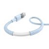 91233 3 baseus datovy kabel display 2 type c na type c rychle nabijanie digitalny displej 100 w 1 m modry galaxy blue