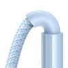 91233 4 baseus datovy kabel display 2 type c na type c rychle nabijanie digitalny displej 100 w 1 m modry galaxy blue
