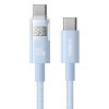 91233 1 baseus datovy kabel display 2 type c na type c rychle nabijanie digitalny displej 100 w 1 m modry galaxy blue