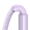 91227 4 baseus datovy kabel display 2 type c na type c rychle nabijanie digitalny displej 100 w 2 m fialovy nebula purple