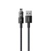 91287 1 baseus datovy kabel display 2 usb na lightning rychle nabijanie digitalny displej 2 4 a 2 m cierny cosmic black