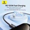 90951 3 baseus datovy kabel dynamic 3 series type c na type c rychle nabijanie 100 w 480 mbps 2 m biely