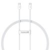 90936 baseus datovy kabel type c na type c 30 w 1 m biely moon white