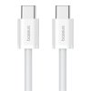 90936 1 baseus datovy kabel type c na type c 30 w 1 m biely moon white