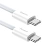 90936 3 baseus datovy kabel type c na type c 30 w 1 m biely moon white