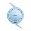 90930 3 baseus mini navijaci datovy kabel free2draw type c na type c 100 w 1 m modry galaxy blue