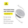 91080 1 baseus navijaci datovy kabel pathfinder type c na type c 100 w 1 m biely moon white
