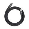 91179 2 edizard magneticky datovy kabel type c na type c 240 w plochy spiralovy dizajn 480 mbps 1 5 m cierny
