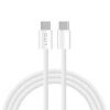 91014 lito datovy kabel type c na type c rychle nabijanie pd60 w 2 m biely