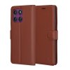 91395 techsuit leather folio kozene puzdro na motorola edge 60 pro hnede
