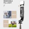 91002 3 techsuit mini selfie tyc so stabilnym stativom bluetooth ovladanim pridavnym svetlom 360 otacanie 70 cm cierna