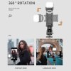 91002 2 techsuit mini selfie tyc so stabilnym stativom bluetooth ovladanim pridavnym svetlom 360 otacanie 70 cm cierna