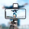 90978 4 techsuit mini selfie tyc stabilny a kompaktny stativ bluetooth ovladanie led svetlo 67 cm cierna