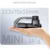 90990 6 techsuit mini stabilizacna selfie tyc gimbal so stativom a odnimatelnym bezdrotovym ovladanim 360 otacanie 70 cm cierna