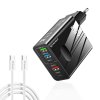 91347 techsuit premiova sietova nabijacka pentaxpower 3 usb 2 type c pd 25 w 65 w gan vratane type c kabla 1 m cierna