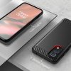 91584 5 techsuit carbon silicone puzdro na oneplus nord 2 5g cierne