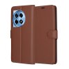 91851 techsuit leather folio puzdro na oneplus 12r hnede
