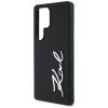 92643 4 karl lagerfeld silicone sign metal logo kryt na samsung galaxy s25 ultra cierny