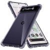 96534 techsuit shockproof clear silicone obal pre google pixel 6 pro dymovo cierny