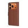 98442 9 techsuit leather folio puzdro na iphone 17 pro max hnede