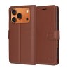 98442 techsuit leather folio puzdro na iphone 17 pro max hnede