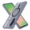 98016 2 techsuit shockproof clear silicone magsafe kryt na samsung galaxy a56 5g dymovo cierny
